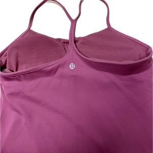 Lululemon Power Y tank.  Mauve size 8 - never worn!